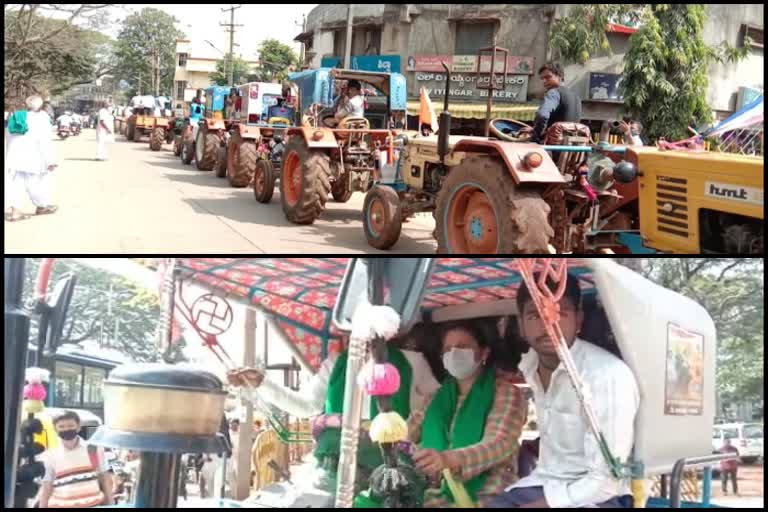 tractor jatha in dharwad