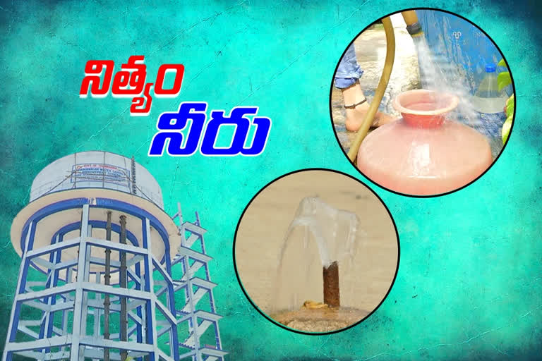 People happy Fresh water from house to house in Mahabubnagar