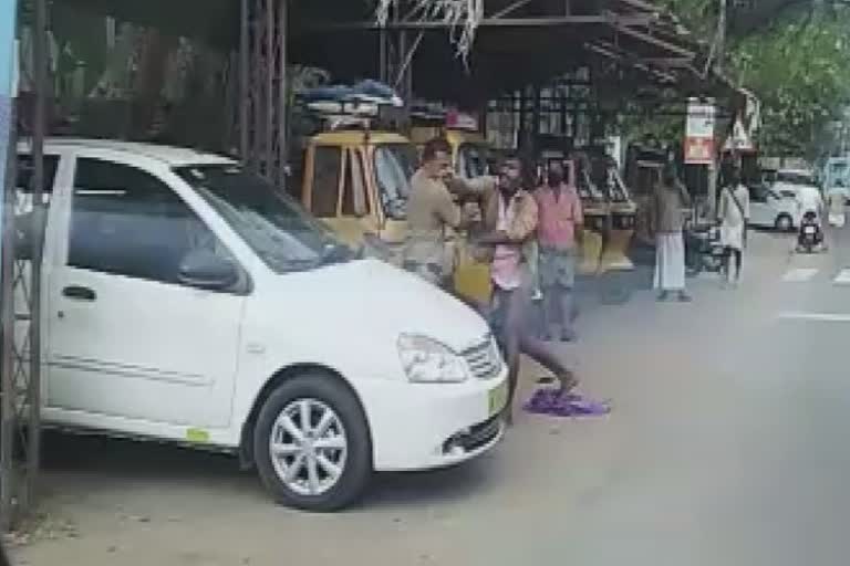 Pattambi police officer assaulted  പൊലീസ് ഉദ്യോഗസ്ഥന് മർദ്ദനം  ട്ടാമ്പിയിൽ പൊലീസ് ഉദ്യോഗസ്ഥന് മർദ്ദനം  ഓട്ടോറിക്ഷ ഡ്രൈവർ പിടിയിൽ  ഓട്ടോറിക്ഷ ഡ്രൈവർ ജിതേഷ്