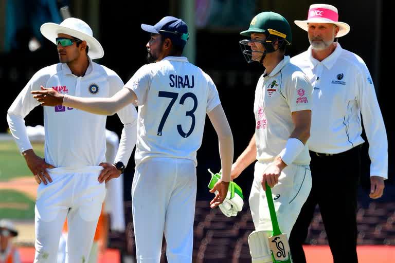 Jasprit Bumrah  Mohammad Siraj  Sydney Cricket Ground  വംശീയാധിക്ഷേപം  സിഡ്‌നി  ക്രിക്കറ്റ് ഓസ്‌ട്രേലിയ  ഇന്ത്യൻ ക്രിക്കറ്റ് ടീം  ഇന്ത്യന്‍ താരം മുഹമ്മദ് സിറാജിനെതിരെ വീണ്ടും വംശീയാധിക്ഷേപം