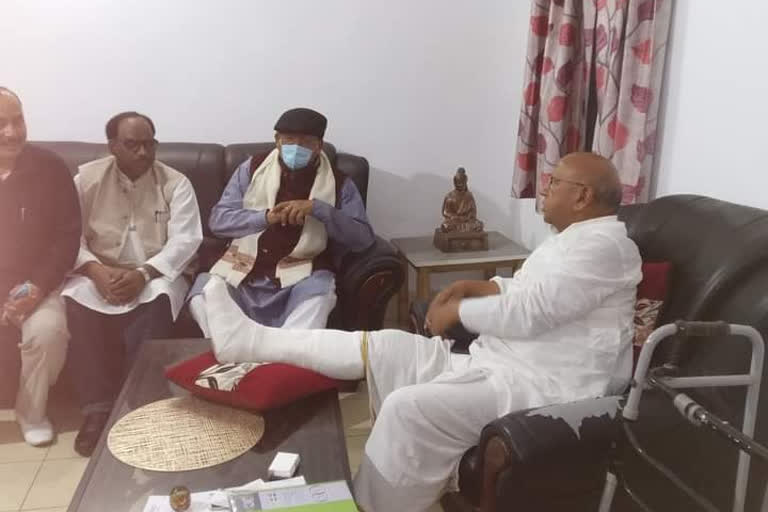 bihar minister visit jamshedpur to met mla saryu rai