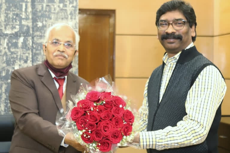 vc of bau meets cm hemant soren in ranchi