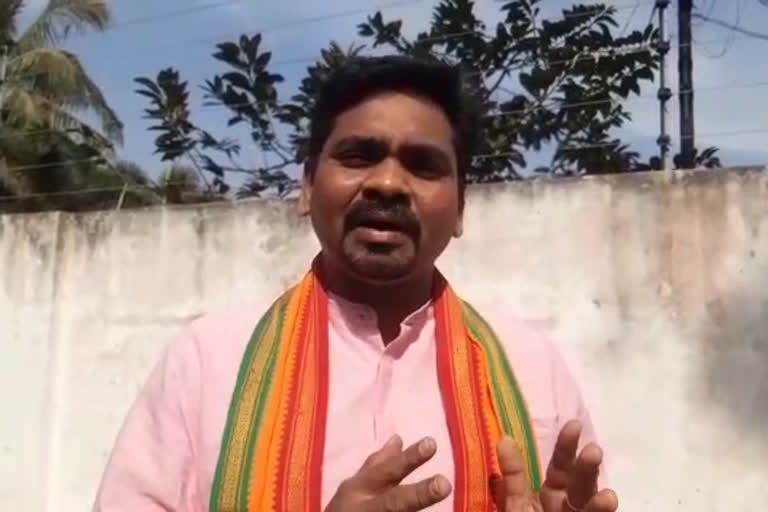 bjp leader peddireddy ravikiran allegations in prathipadu on ec and government