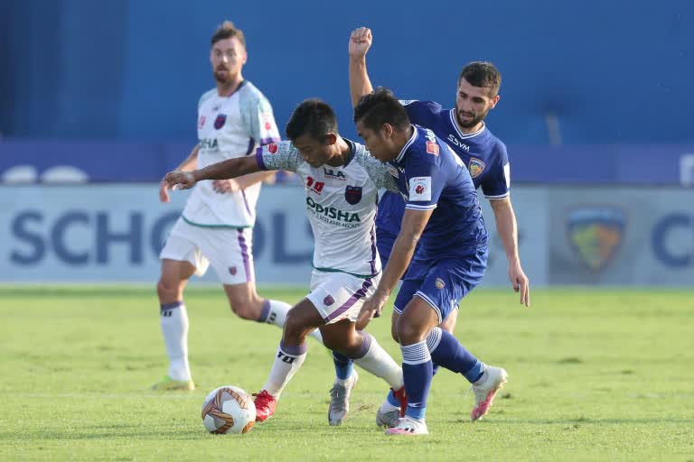 ISL 7 : Odisha, Chennaiyin trade misses, play out goalless draw