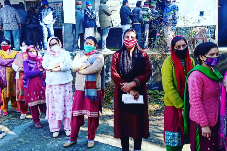 Kangra recorded 65 percent voting till 4 pm