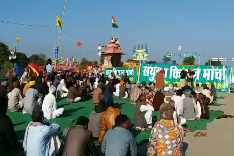 farmers protest delhi jaipur highway