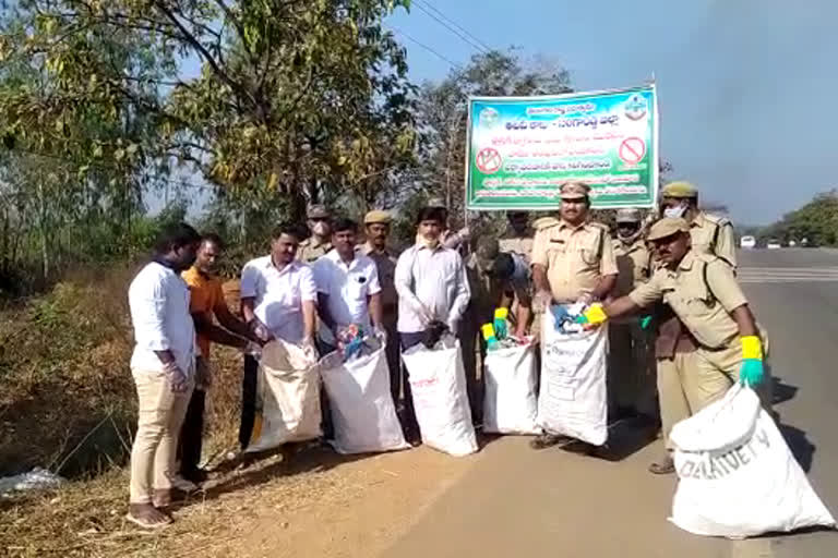 sangareddy forest officers worn people for don't use plastic in forest area