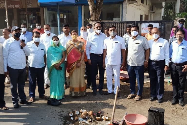 जळगावात रस्ते दुरुस्तीच्या कामाला सुरुवात