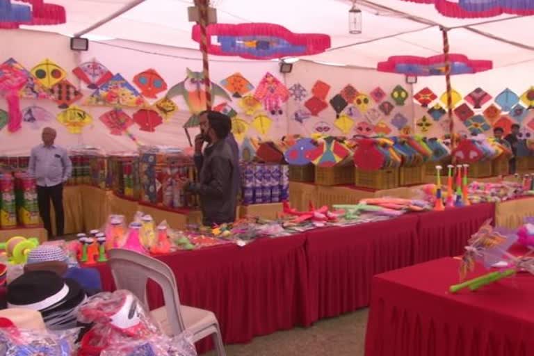 Kites sailed in Rajkot market for Uttarayan Festival