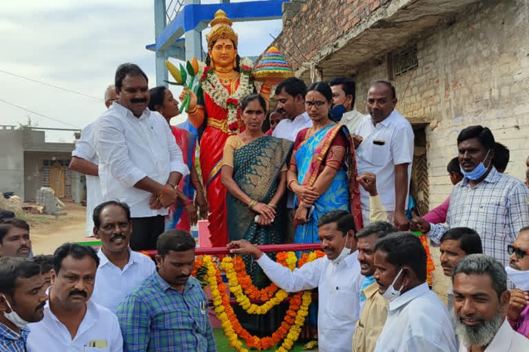 vardhanapet MLA aruri ramesh inagaration telangana statue in warangal