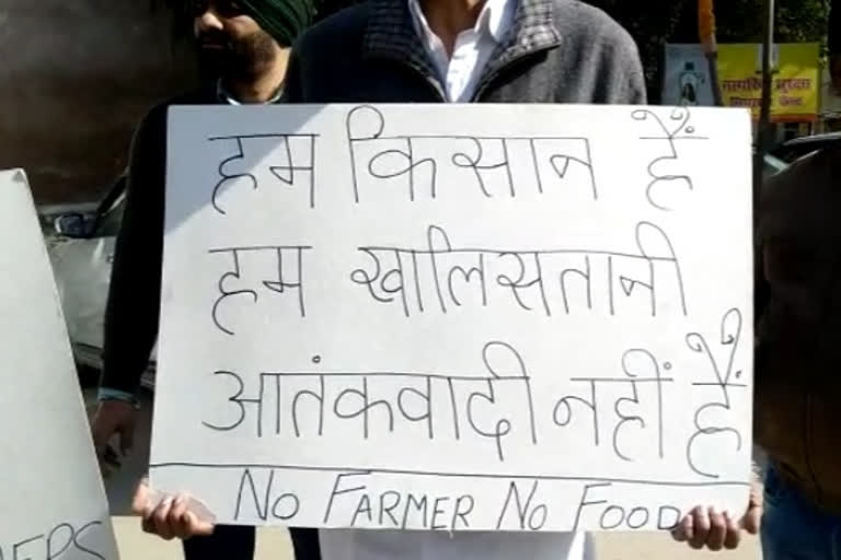 farmers protest in lucknow