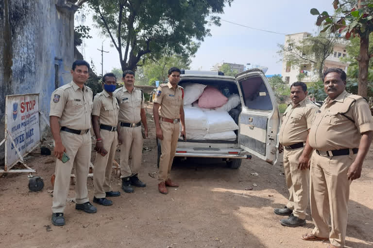 gutkha seized by police at godmegam village in pitlam mandal kamareddy district