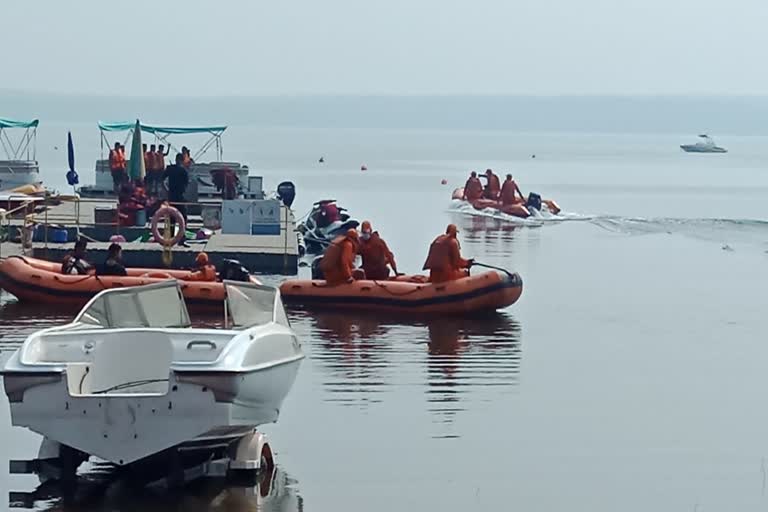 ndrf teams mock drill at gangrel dam