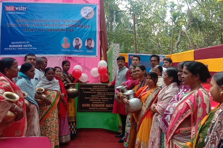 water tank inaugurated by mla kishor nath