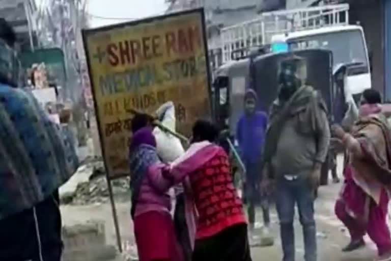 son and son-in-law arrested for beating mother on road in panipat