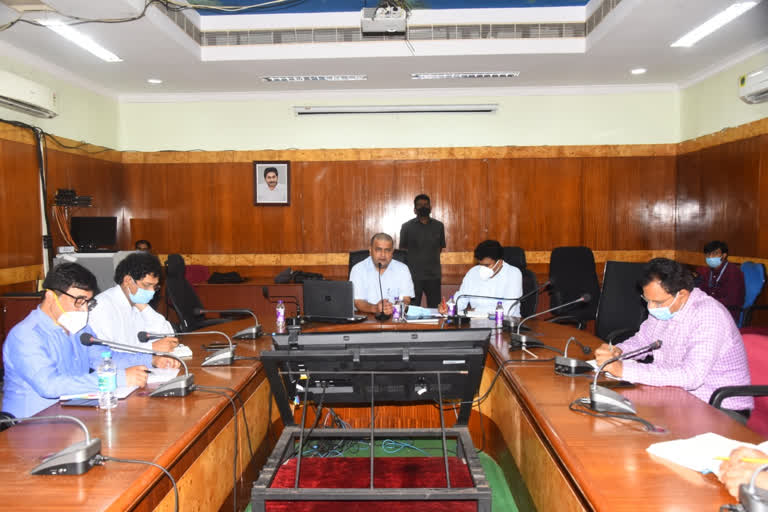 visakha collector review on vaccination arrangements