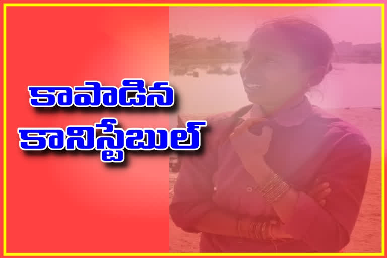 conistable saved a suicide committed women  in hyderabad