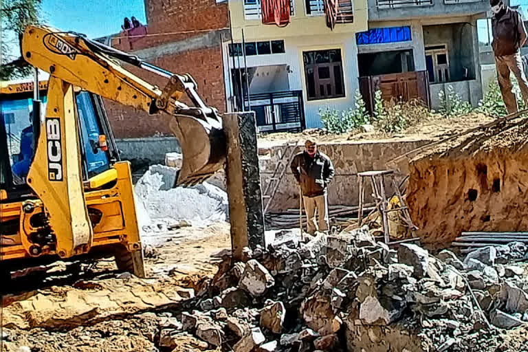 राजस्थान जेडीए की कार्रवाई, Illegal construction in Jaipur, Crackdown on illegal construction, Rajasthan JDA action