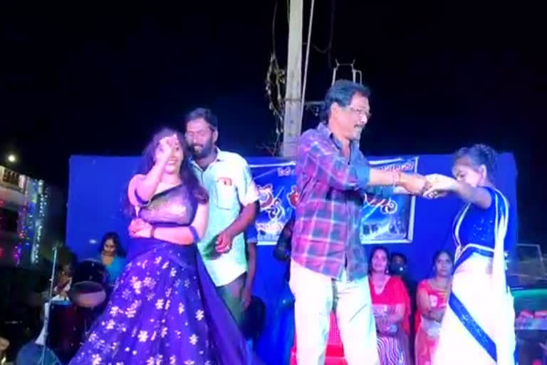 recording dance was organized in prathipadu