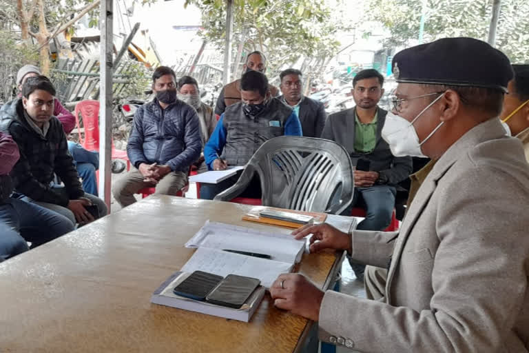 meeting of shopkeepers with police in Patna