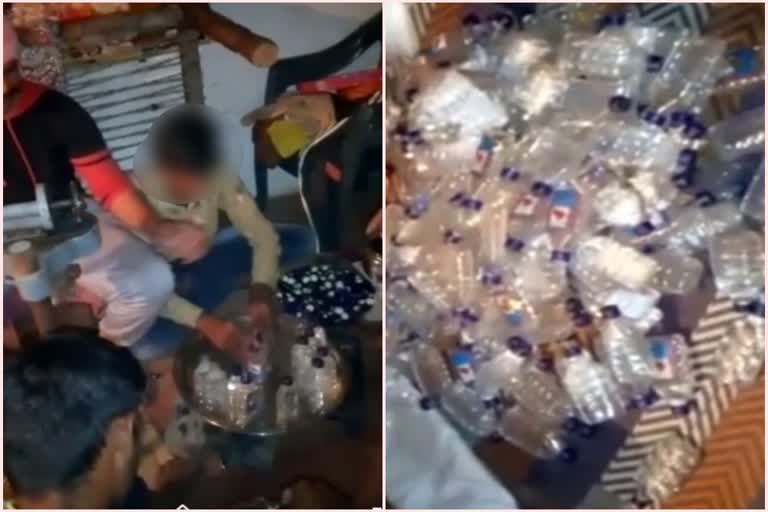 Illegal liquor factories running in the village of Minister of State