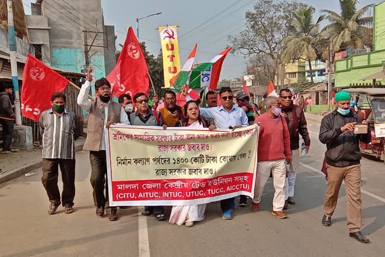 আটক বাম ও কংগ্রেসের শ্রমিক সংগঠনগুলির নেতা-কর্মীরা৷