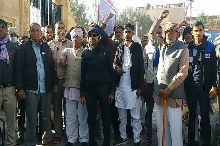 Farmers from Churu setout to Shahjahanpur border ,चूरू से किसान आंदोलन पर खबर