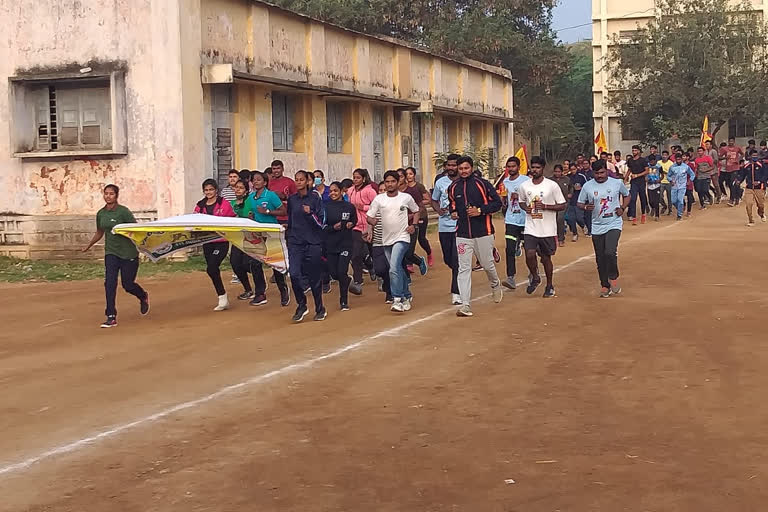 fit india,  5k run in bhuvanagiri government college