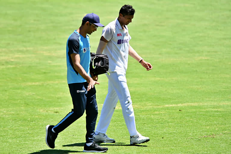 indian pacer Navdeep Saini has complained of pain in his groin.