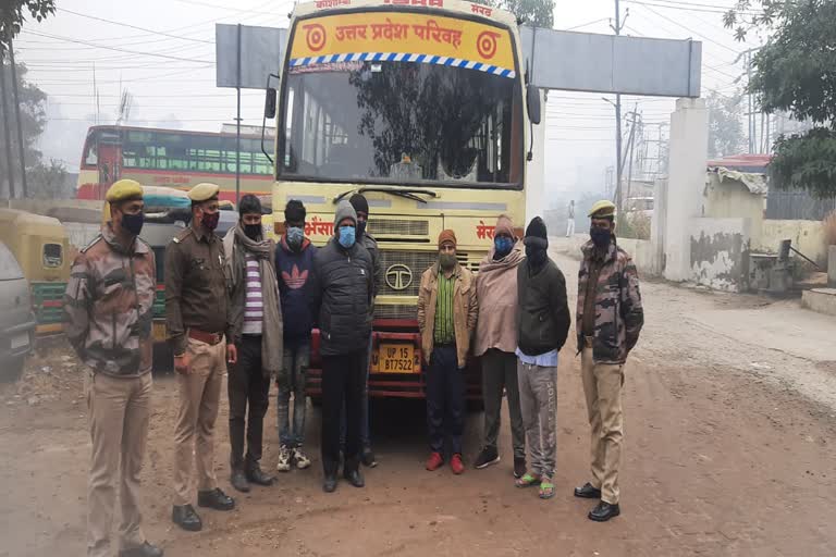 Police arrested 7 accused in fake roadways bus in ghaziabad