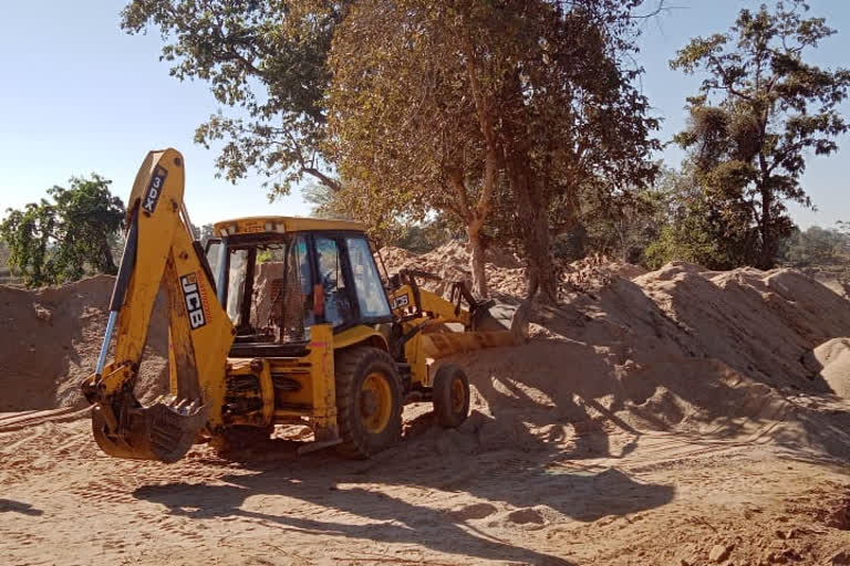 illegal sand mining