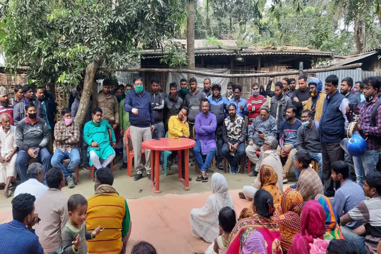 Udayan Guha visit Gobra Chhara Nayarhat area amid controversy