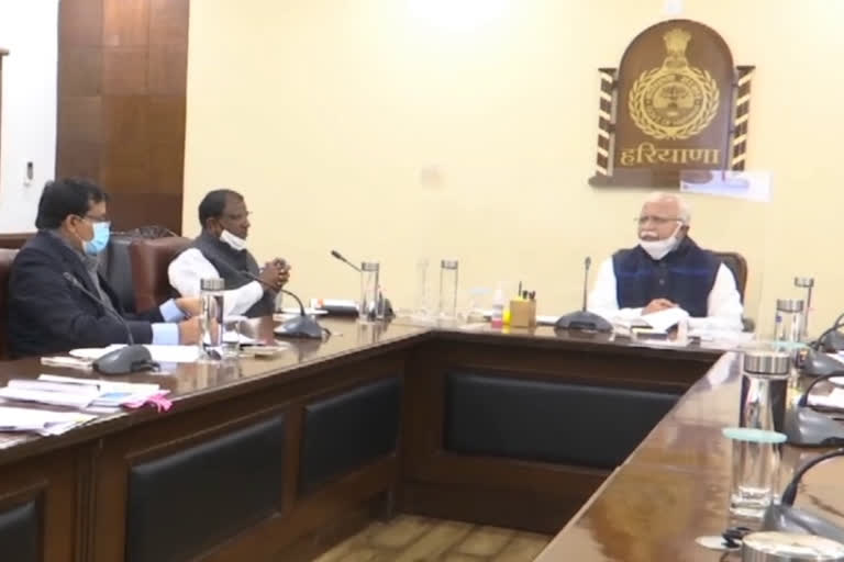 CM manohar lal has reviewed the progress of Saksham Yuva Yojana