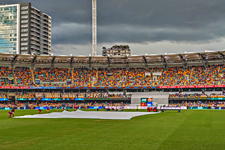 india vs australia brisbane test second day report