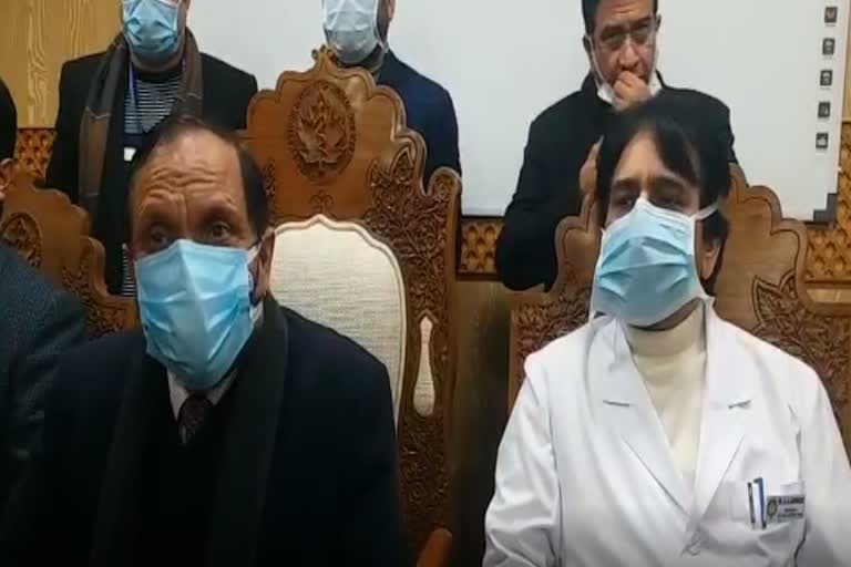 rr bhatnagar attends vaccination opening ceremony in skims of sorah