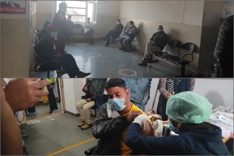 corona vaccination started in palampur hospital