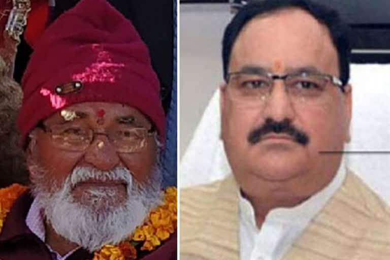 father of jp nadda health improved,  जेपी नड्डा के पिता के स्वास्थ्य में सुधार हुआ