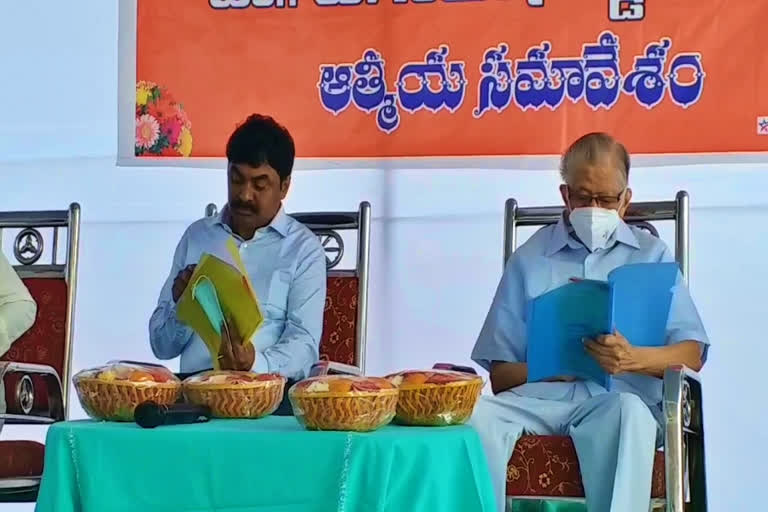 DRDO Chairman attending the Atmiya Sabha held at Jayabharat Hospital in Nellore