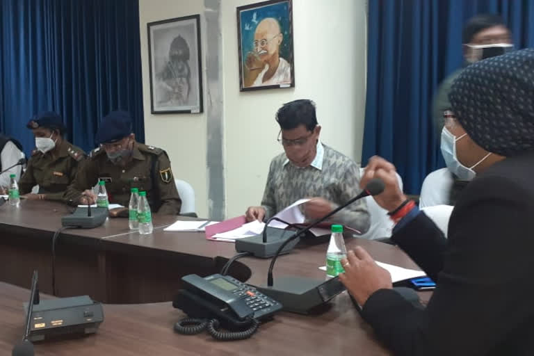 sdm law and order held meeting regarding corona vaccination in ranchi