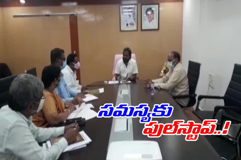 minister srinivas goud  given orders to solve problem of players in lb stadium