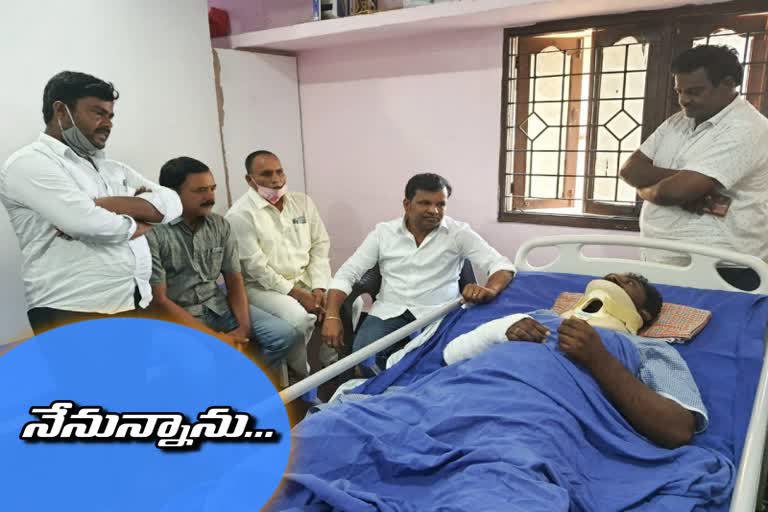 mla-gadari-kishore-visited-the-trs-activists-venkat-in-lb-nagar-hospital