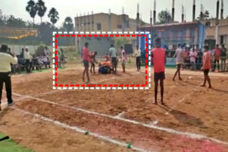 Saddened incident: Kabaddi lover leaves his life in a competition at kadapa in AP