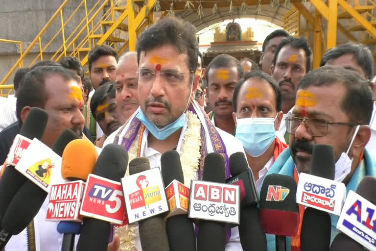 Temples in the state should be developed: mla sridhar babu