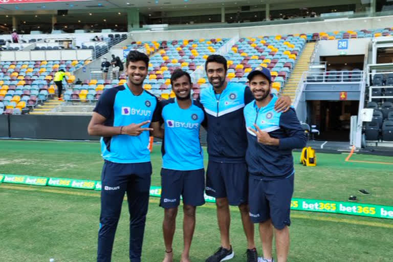 Watch: Natarajan's response leaves Ashwin and Sundar in splits