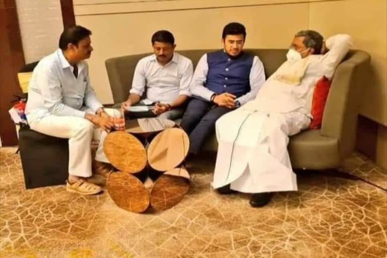 siddaramaiah-tejasvi-surya-talks