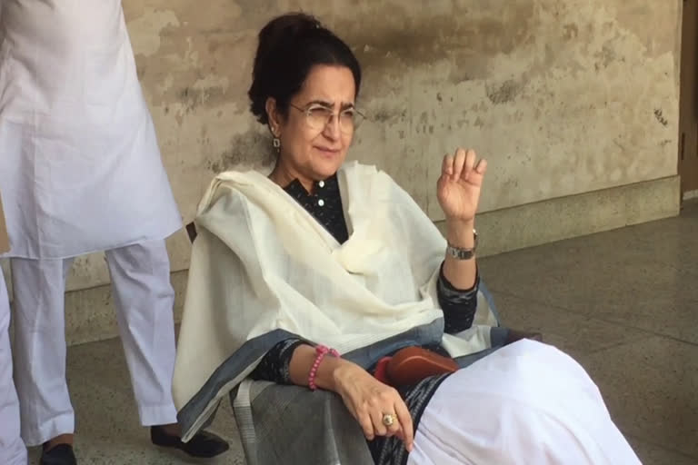 Kiran Choudhry on village secretary exam leaks and cancellation of recruitment in bhiwani