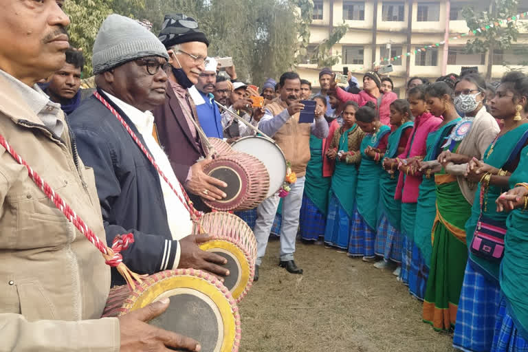 sohrai festival in sahibganj college