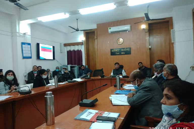 Collector Sanjay Gupta took review meeting in Harda