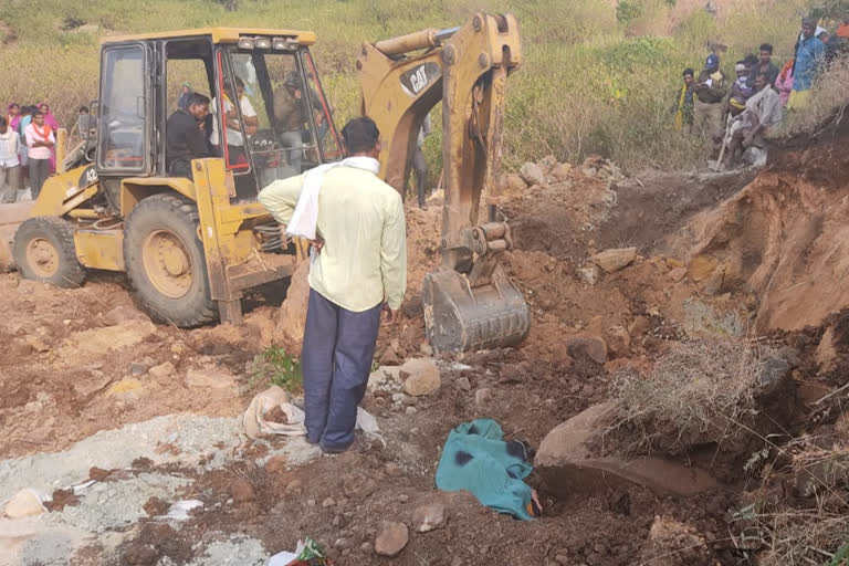 Two women buried in mine