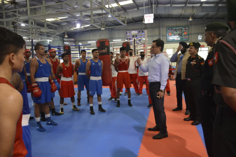 Kiren Rijiju visited pune College Of Military Engineering